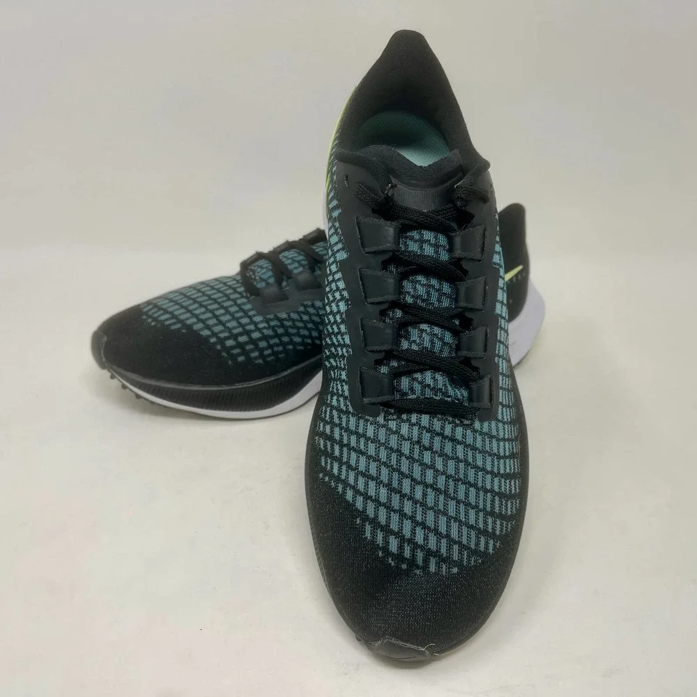 Nike Zoom Air Pegasus 37 Run Shoes Womens 10 1/2 Black Blue 574:I.8.5